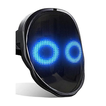 Bluetooth LED Lysende Party Maske Halloween Jul DIY LED Maske