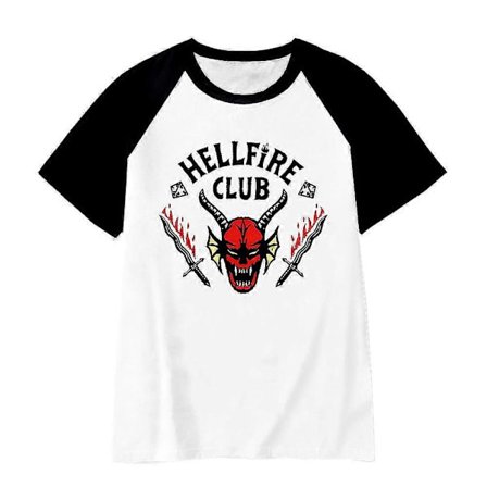 Stranger Things Sæson 4 Hellfire Club Eddie Kortærmet T-shirt - 5-10 år Børn - Perfekt 9-10 år