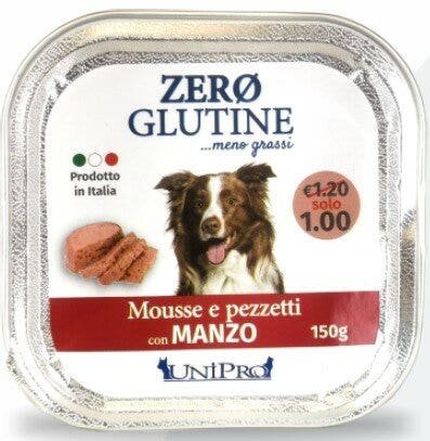 Unipro Zero Glutine Cane Con Manzo 150g