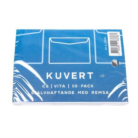 EMO Kuvert konsument C6 114x162mm remsa 50/fp - Lyreco - Emballage och lagerutrustning - Kuvert och postemballage - Kuvert - C6