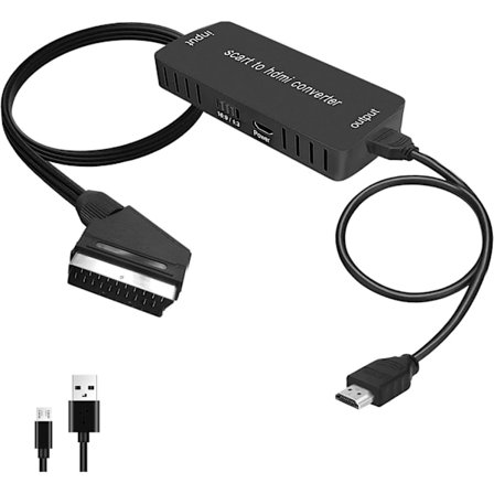 Muunnin HDMI:lle, HDMI 16 tulolähtö: 9/4: 3 Ääni-videomuunnin HDMI-kaapelilla HDTV-näytölle Projektori STB VHS Xbox PS3 Sky Blu-Ray DVD-soitin