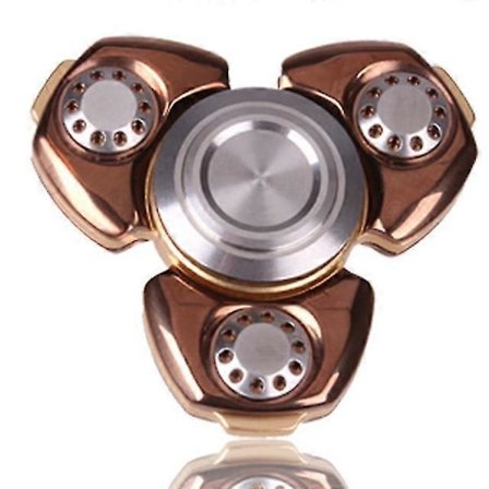 Senior Alumiinioksidi Metallinen Fidget Spinner Ruostumaton Teräs Messinkipinnoitus Timanttikiillotus 606 Hiljainen Laakeri Sormi Fidget Gyro