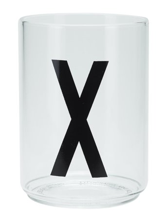 Design Letters Personal Drinking Glass - White - 35 CL
