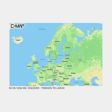 Carte marine électronique C-MAP Discover - Torekov - Larvik