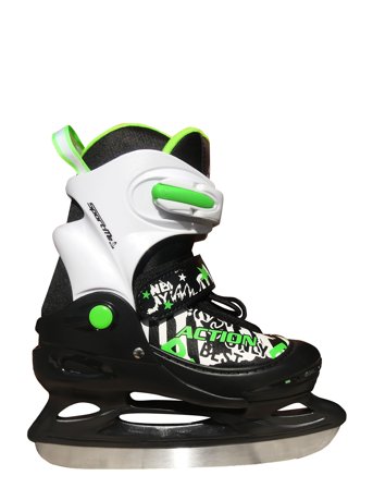 SportMe | Adjustable Ice Skates Green Size 30-33 | 30-33