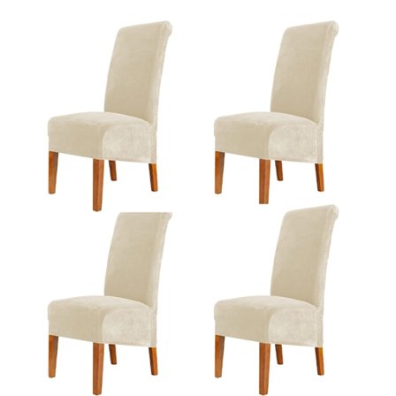 Sett med 4 stretch stolstoler for spisestuestoler, stretch spandex