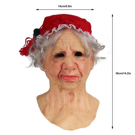 Julemandens Hovedbeklædning til Bedsteforældre, Julehovedbeklædning, Dekoration, Blød Latex, Voksen Hovedbeklædning, Julegaver, Fest, Cosplay 