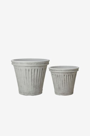 Wikholm Form - Kruka Demeri S/2 - Grå - Krukor & vaser - Från Homeroom