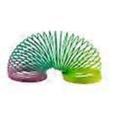 Slinky Regnbuefarget - Fjærende - Trappefjær flerfarget