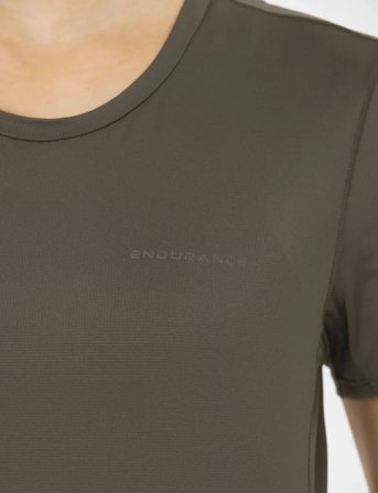 Endurance Nan W S/S Tee - Brown - 42