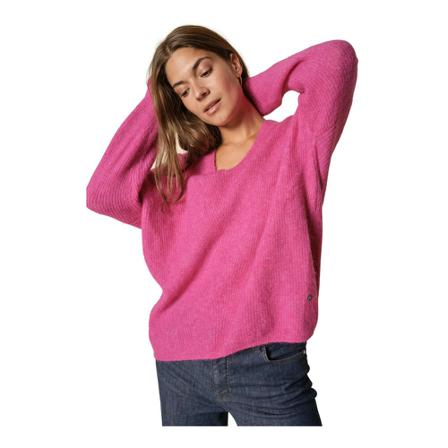 MOS Mosh Round-neck Knitwear , Roze , Dames , Maat: S Truis