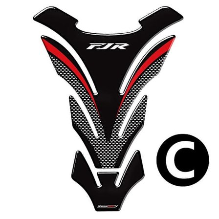 3D Kolfiber-look Motorcykel Tank Pad Skydd Dekal Klistermärken för Yamaha FJR 1300 FJR1300 A AS ABS[HK]