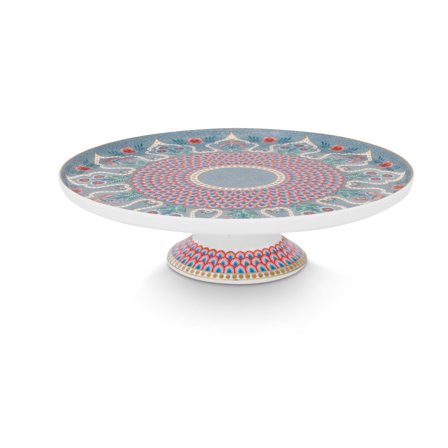 Pip studio PIP Studio Flower Festival tårtfat 21 cm, blå | Dukning & Servering > Tårtfat | Bagaren och Kocken