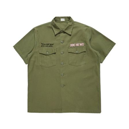 Maharishi - Skjortor - Grön - Herr - Storlek: Xl, Herr, Storlek: XL