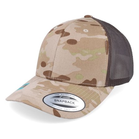 Yupoong - Camo trucker Casquette - 6-Panel Multicam Arid/Brown Trucker @ Hatstore