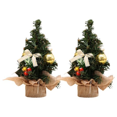 2 st Mini Julgranar, Julbordsdekorationer