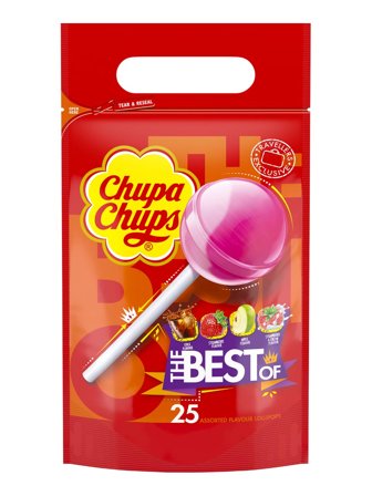 Chupa Chups25 lollipops in the favourite flavours: cola, milky and fruity. 0.3kg