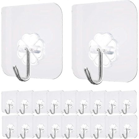 Självhäftande Krokar 20-pack 15 kg