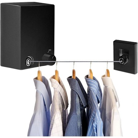 Inntrekkbar klesline, Utvidbar vaskelinje i rustfritt stål