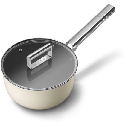 Smeg Saucekasserolle 20 cm, creme | KitchenOne