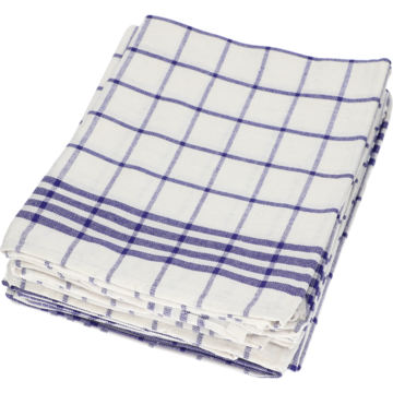 KJØKKENHÅNDKLE 50X80CM BL/HVI