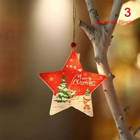 2023 Christmas Led Light Christmas Tree Ornaments Snowmen Pvc H