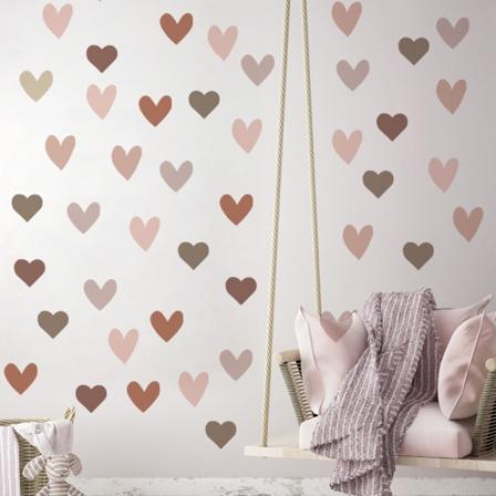 Väggdekaler Hjärtdekaler Väggdekor för sovrum Vardagsrum DIY