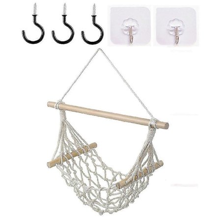 Hængende Frugt Grøntsag Hængekøje Til Køkken Under Skab 40 cm Macrame Frugtkurv Bananholder