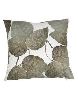 Tyynynpäällinen lehtikuvio Capri 1/pak Off-white