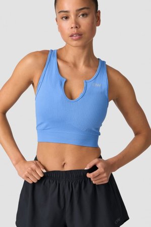 ICANIWILL - Ribbed Define Seamless Tank Top Pacific Blue- Training tank tops - Damen - ICIW
