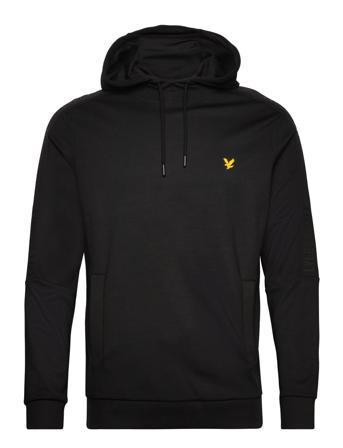 Pocket Branded Sweat Hoodie Sport Sweat-shirts & Hoodies Hoodies Black Lyle & Scott Sport