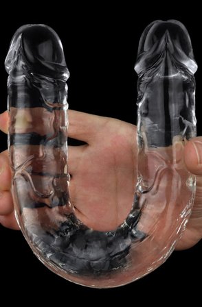 Kjøp Flawless Clear Double Dildo 30 cm - Dobbeldildo | God pris