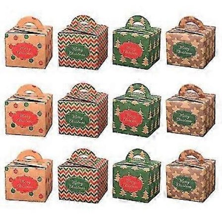 12 stk. Julegaveesker Julebutikkesker Julegaveesker