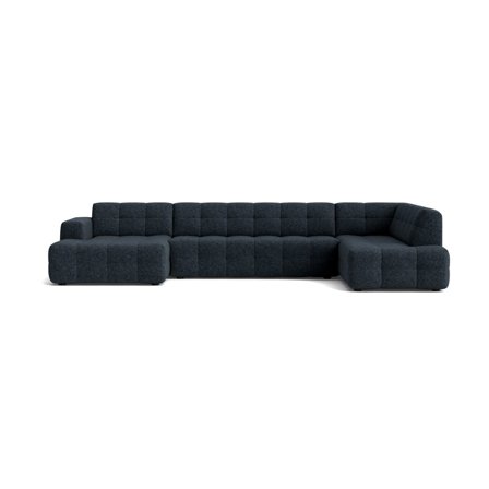 Venstrevendt Paris U-sofa i Mørkeblå - Elegant & Robust Design - Uovertruffen Komfort - Perfekt Samlingspunkt - 382x218x77cm - U-sofa til Moderne Hjem