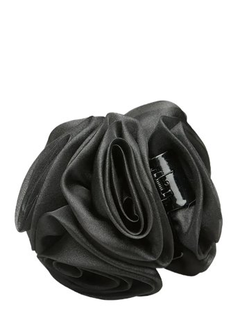 Becksöndergaard Organza Flower Hair Claw - Black - ONE SIZE