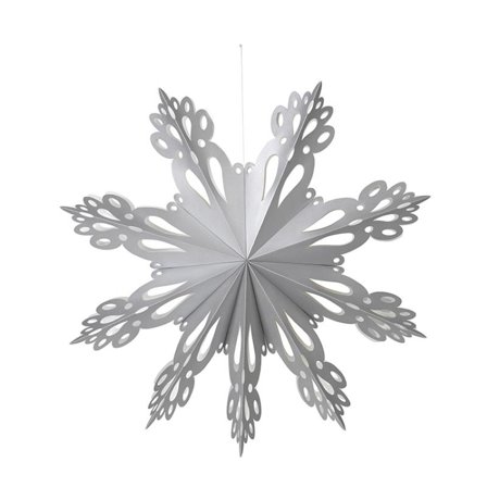 Broste Copenhagen Julestjerne Snowflake Sølv 76cm