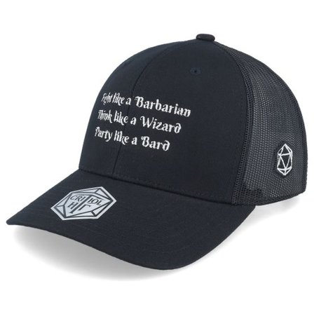 Critiql Hit - Svart trucker Keps - Dungeon Lessons Black Trucker @ Hatstore