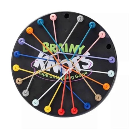 Brainy Knots Reb-udviklingsspil, Snoet puslespil, Strategisk brætspil for børn og voksne, Sjov færdighed