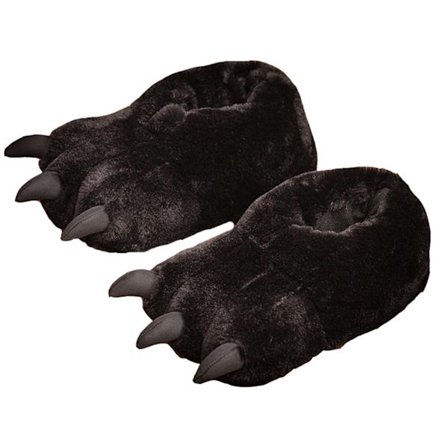 Damesåler med pelsbjørnekløer, tegneserieslippers, vintersko, varme slippers, hjemmeslippers, søde slippers, one size fits all