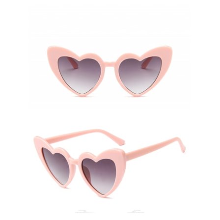 Hjerteformede solbriller til kvinder, piger, damer, vintage briller, mod solbriller, nuancer