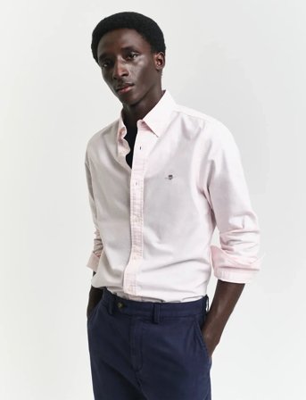 GANT Slim Oxford Shirt - Pink - L