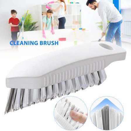 Multifunktionell spaltborste V-formad borsthuvud Rengöringsborste för klinkergolv