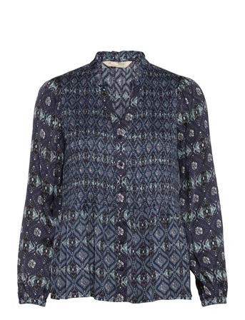 Alva Blouse Blus Långärmad Blå ODD MOLLY