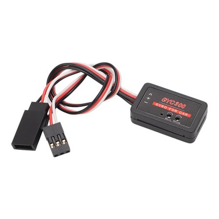 GYC300 Mini Gyroskop til RC Bil Båd Sort Plastik En Pass Gain Følsomhed Justering RC Bil Gyroskop Modul