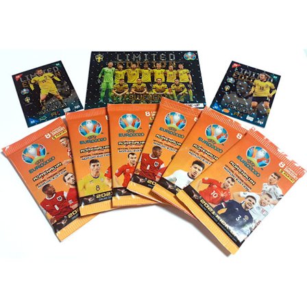 Fotbollskort Presentpåse Sverige - Lagbild, Kulusevski, Forsberg