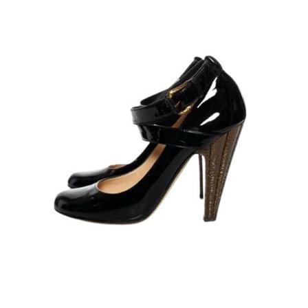 Giuseppe Zanotti Pre-owned Pre-owned Leather heels , Zwart , Dames , Maat: 39 EU Vintage Schoenen