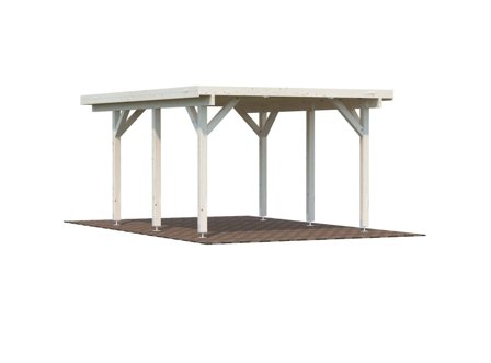 Palmako Karl Carport 18,4 m²/inv. 11,7 m², obehandlad, Stugor & förråd
