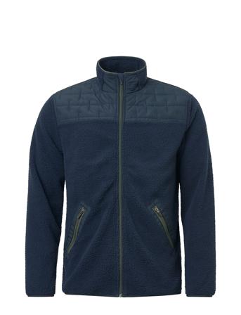 Abacus Mens Preston Pile Windjacket Marinblå