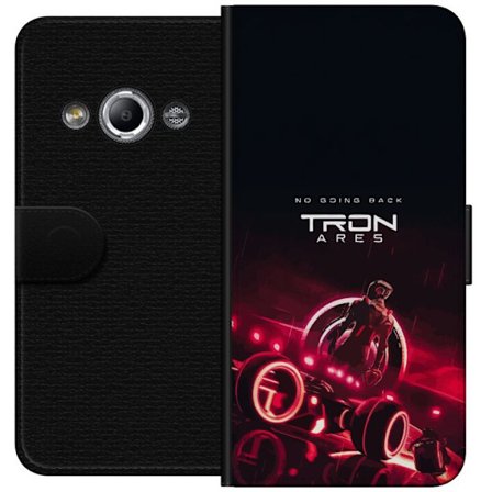 Yhteensopiva Lompakkokotelo Samsung Galaxy Xcover 3 Tron Ares Neon Future Design, jossa on futuristisia neonvaloja, digitaalinen verkko-olotila ja sci