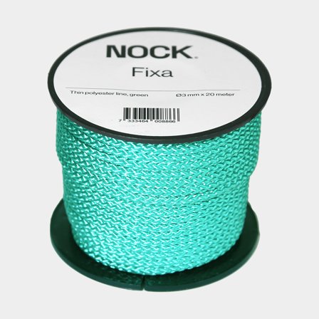 Cima in poliestere NOCK Fixa, poliestere intrecciato, verde, Ø3 mm x 20 metri